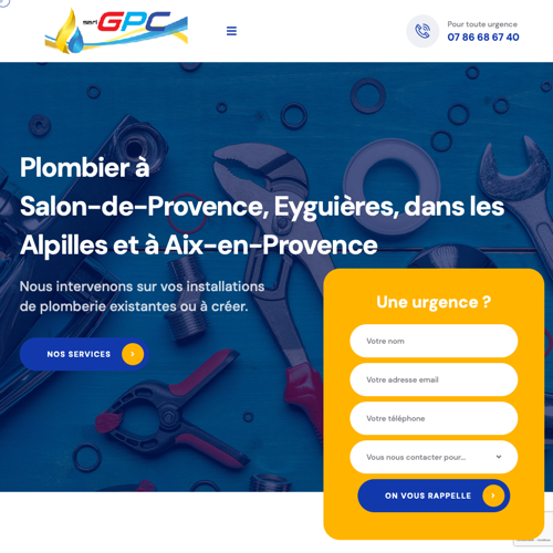 Aperçu du site