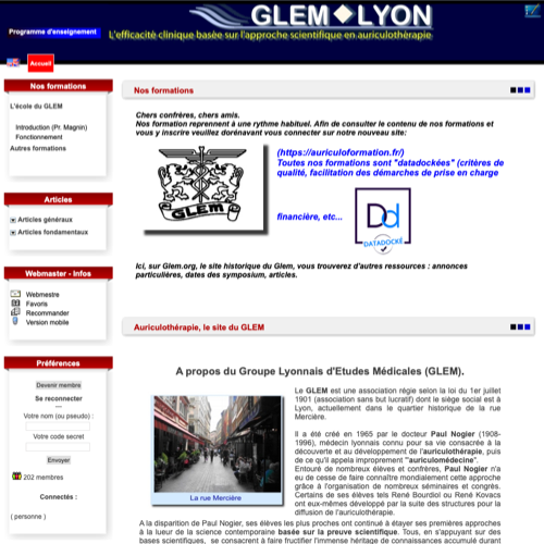 Aperçu du site