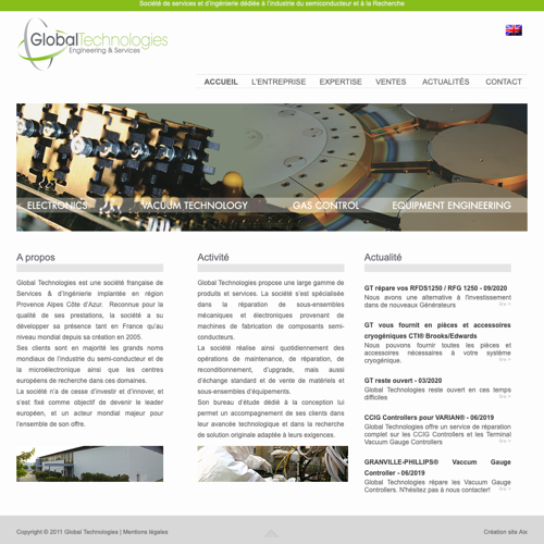 Aperçu du site