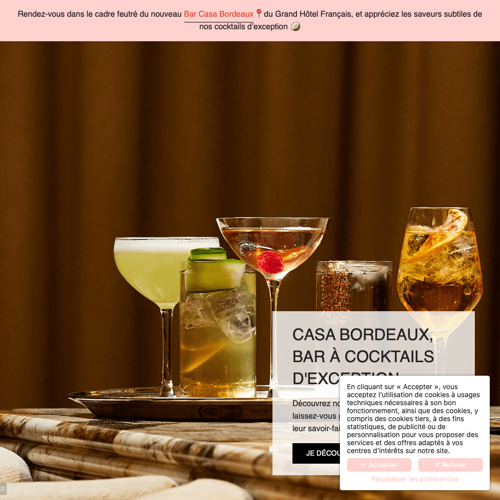 Aperçu du site