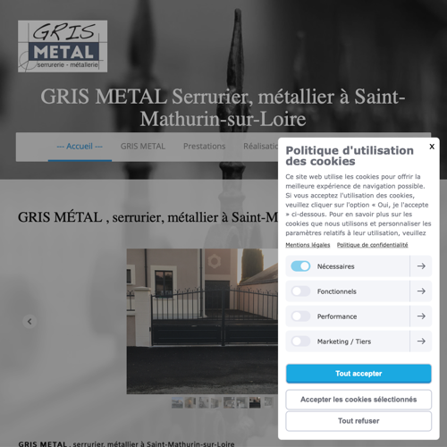 Aperçu du site