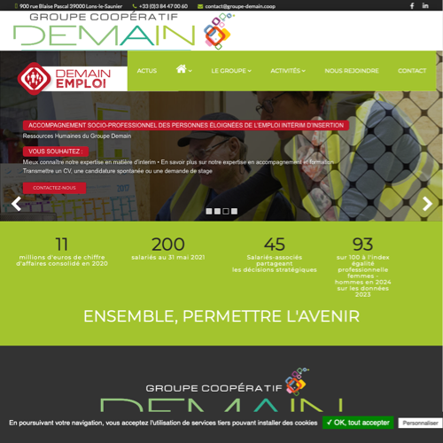 Aperçu du site