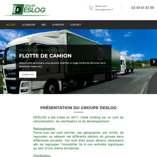 Aperçu du site