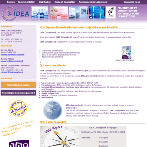 Aperçu du site